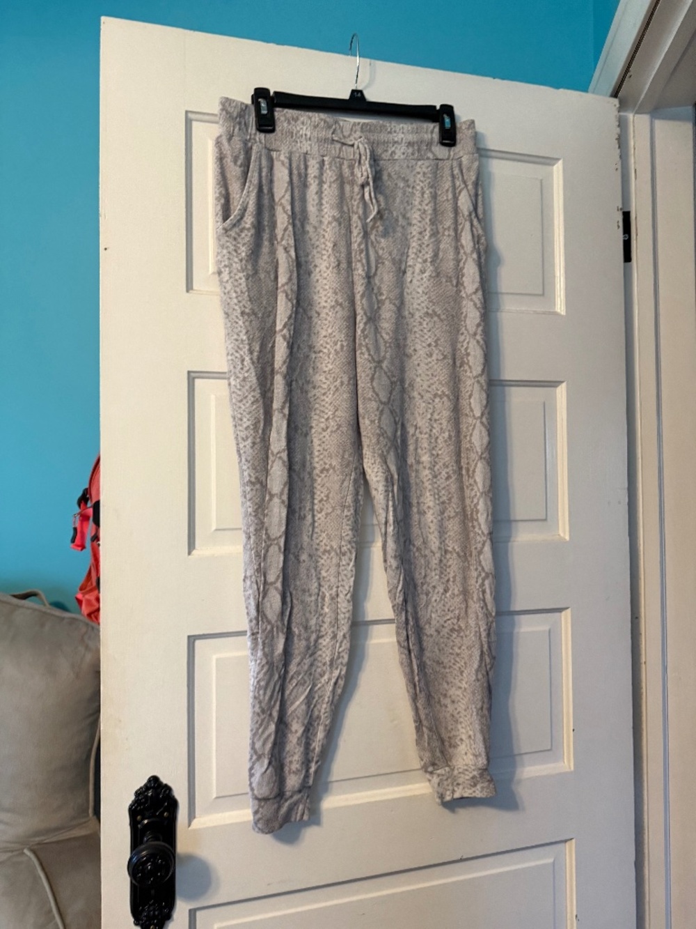 Gray Snake Print pj pants